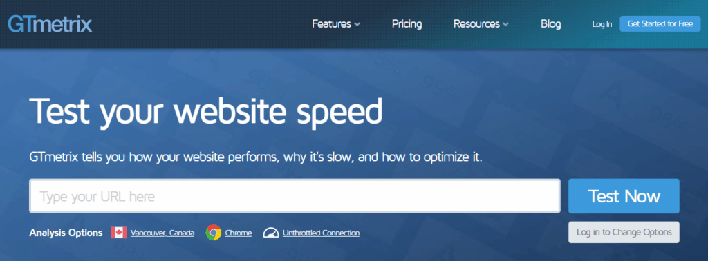 GTmetrix Waterfall Chart