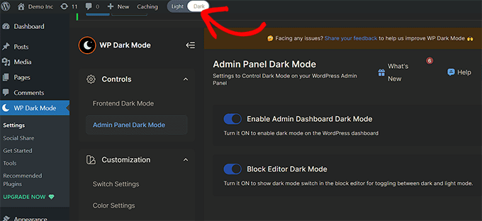 Using a WordPress Dark Mode Plugin